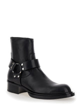 Load image into Gallery viewer, Alexander Mcqueen Men Black Ankle Boots With Harness Detail In Leather Man
