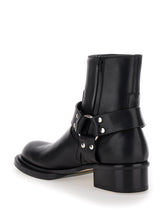 Load image into Gallery viewer, Alexander Mcqueen Men Black Ankle Boots With Harness Detail In Leather Man

