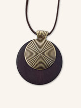 Load image into Gallery viewer, Vintage Wooden Rings Long Necklace
