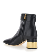 Load image into Gallery viewer, Chloé Women &#39;Alize&#39; Black Ankle Boots With C Buckle In Smooth Leather Woman
