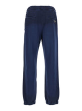 Load image into Gallery viewer, Fendi Men Blue Pants With High Elastic Waist In Cotton Man
