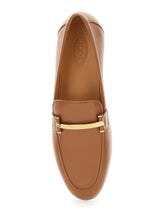 Load image into Gallery viewer, Tod&#39;s Women Brown Loafers With Logo Plaque In Leather Woman
