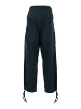 Load image into Gallery viewer, Balenciaga Men Blue Pants With Drawstring Waist And Cargo Pockets In Cotton Man
