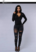 Load image into Gallery viewer, 2025 Women's Stretch Skinny Ripped Hole Washed Denim Jeans Female High Waist Pencil Y2k Pants Jeans Ladies Casual Trousers Pants
