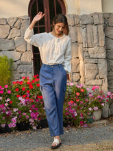 Load image into Gallery viewer, 100% Linen Cargo Tapered Trousers with Patch Pockets JESSE
