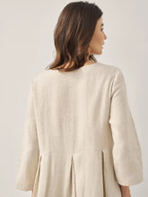 Load image into Gallery viewer, 100% Linen Bateau Neck Pleated Maxi Dress ABIGAIL

