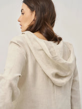 Load image into Gallery viewer, 100% Linen Hooded Pullover Maxi Dress REBECCA
