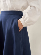 Load image into Gallery viewer, 100% Linen A-Line Skirt JEMMA
