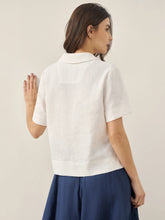Load image into Gallery viewer, 100% Linen Button-Up Short Sleeve Shirt ORENDA
