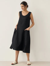 Load image into Gallery viewer, 100% Linen Swing Beach Tank Dress GIANA
