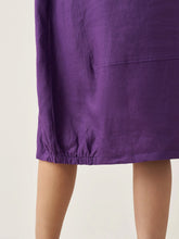 Load image into Gallery viewer, 100% Linen Collarless Mid-Length Dress SOFIA
