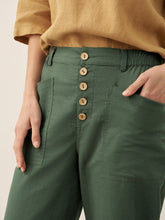 Load image into Gallery viewer, Linen Simple Button Fly Trousers HEIDI
