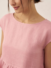 Load image into Gallery viewer, 100% Linen Cap Sleeve Washed Maxi Dress JOAN
