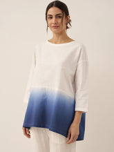 Load image into Gallery viewer, Linen White Boat Neck Oversized Top AVA
