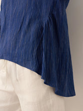 Load image into Gallery viewer, 100% Linen Round Neck Artistic Stripe Top FLORENCE
