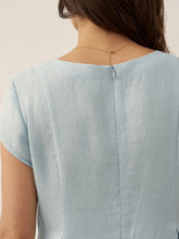 Load image into Gallery viewer, 100% Linen Natural Summer V-Neck Dress ALEXA
