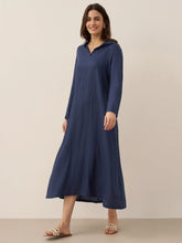 Load image into Gallery viewer, 100% Linen Hooded Pullover Maxi Dress REBECCA

