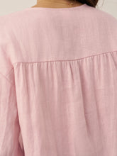 Load image into Gallery viewer, 100% Linen Button-Front Drop Shoulder Shirt EASTER
