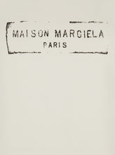 Load image into Gallery viewer, Maison Margiela Women Beige Top With Wide Neckline And Logo Printed On The Front In Viscose And Cotton Blend Woman
