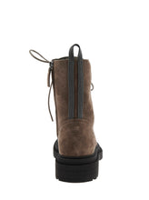 Load image into Gallery viewer, Brunello Cucinelli Women Brown Ankle Boots With Monil Detail On The Rear And Side Zip Closure In Leather Woman
