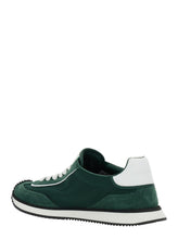 Load image into Gallery viewer, Dolce &amp; Gabbana Men &#39;Cushion&#39; Green Sneakers With Logo Patch On The Tongue And Logo Detail On The Side In Suede And Fabric Man
