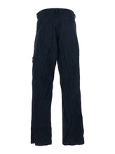 Load image into Gallery viewer, Stone Island Men Blue Corduroy Pants With Logo Patch On The Side In Cotton Blend Man
