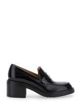 Load image into Gallery viewer, Tod&#39;s Women Black Loafers With Penny Slot And Logo Lettering On The Side In Leather Woman
