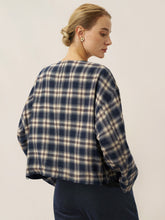Load image into Gallery viewer, Tencel Linen Reversible Crew Neck Casual Jacket CHLOE
