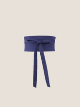 Load image into Gallery viewer, Linen Wide Tie-Front Waist Belt ZAFIRA
