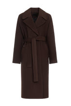 Load image into Gallery viewer, Emily Classic Wool Blend Overcoat in Rich Chocolate
