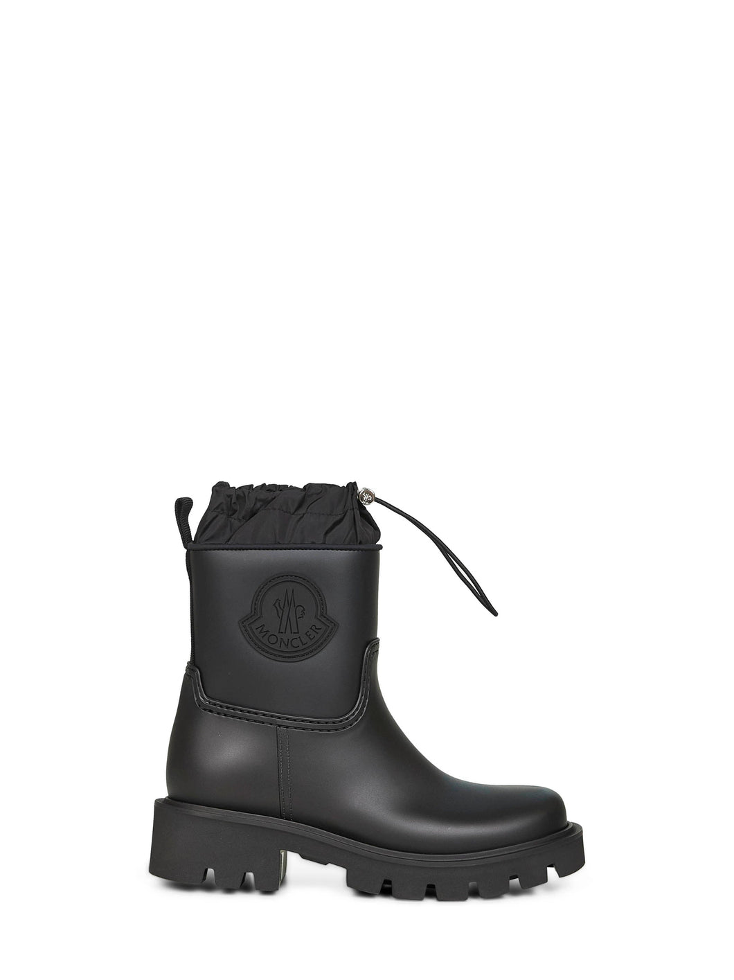 Moncler Women Black Kickstream Rain Boots