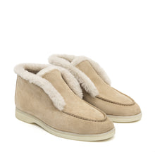 Load image into Gallery viewer, Norwood Genuine Shearling Ankle Boots in Beige
