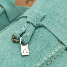 Load image into Gallery viewer, Como Suede Mules in Turquoise
