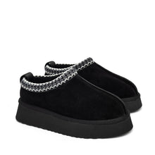 Load image into Gallery viewer, Alaska Shearling Slippers in Black
