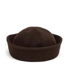 Load image into Gallery viewer, Sailor Collare Hat in Dark Chocolate
