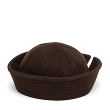 Load image into Gallery viewer, Sailor Collare Hat in Dark Chocolate
