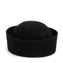 Load image into Gallery viewer, Sailor Cotton Folded Brim Hat in Black
