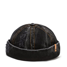 Load image into Gallery viewer, Docker Cap in Black Denim
