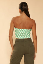 Load image into Gallery viewer, Checkered rib knit tube top
