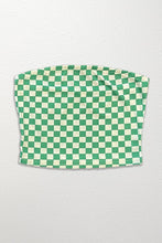 Load image into Gallery viewer, Checkered rib knit tube top
