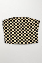 Load image into Gallery viewer, Checkered rib knit tube top

