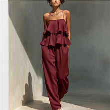 Load image into Gallery viewer, Women's Sleeveless Camisole Top &amp; Casual Pants Set
