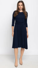Load image into Gallery viewer, KMW Navy Side Tie Dress 2109

