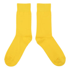 Load image into Gallery viewer, Golden Yellow Solid Color Socks - Men&#39;s Dress Socks
