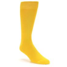Load image into Gallery viewer, Golden Yellow Solid Color Socks - Men&#39;s Dress Socks
