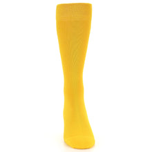 Load image into Gallery viewer, Golden Yellow Solid Color Socks - Men&#39;s Dress Socks
