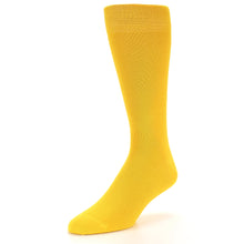 Load image into Gallery viewer, Golden Yellow Solid Color Socks - Men&#39;s Dress Socks
