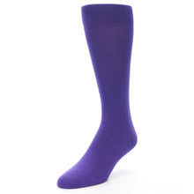 Load image into Gallery viewer, Viola Purple Solid Color Men&#39;s Dress Socks
