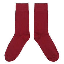 Load image into Gallery viewer, Apple Red Solid Color Men&#39;s Dress Socks
