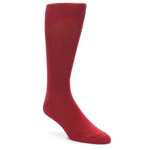 Load image into Gallery viewer, Apple Red Solid Color Men&#39;s Dress Socks
